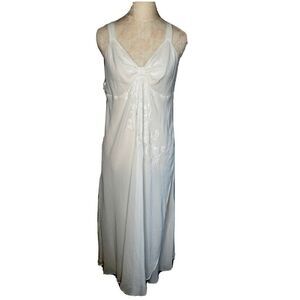 Vintage Oscar de la Renta Pink Label Slip lingerie gown stunning chiffon XL